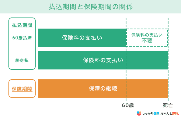 払込期間と保険期間の関係