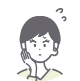 困った表情の女性