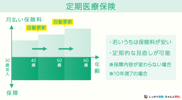 定期医療保険の仕組み