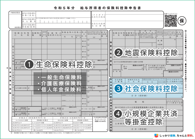 給与所得者の保険料控除申告書