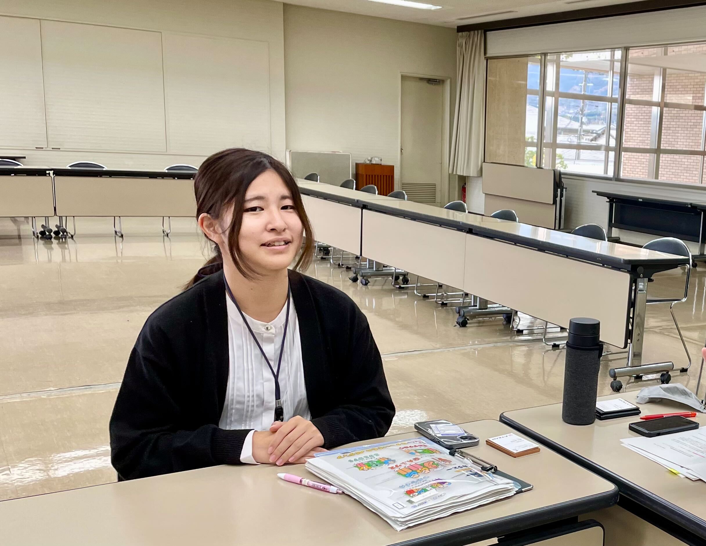 インタビューの様子