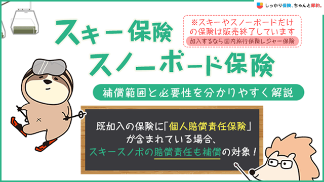 スキー保険・スノーボード保険とは？ 補償範囲と必要性、選び方のポイントを分かりやすく解説
