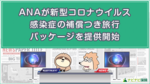 ANAが新型コロナウイルス感染症の補償つき旅行パッケージを提供開始
